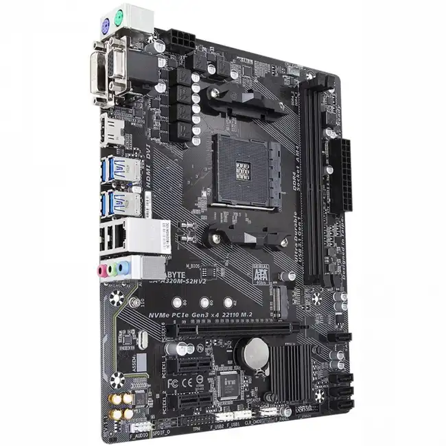 Материнская плата Gigabyte GA-A320M-S2H 1.2 GAA32MS2H-00-G12 (micro-ATX, AMD AM4)