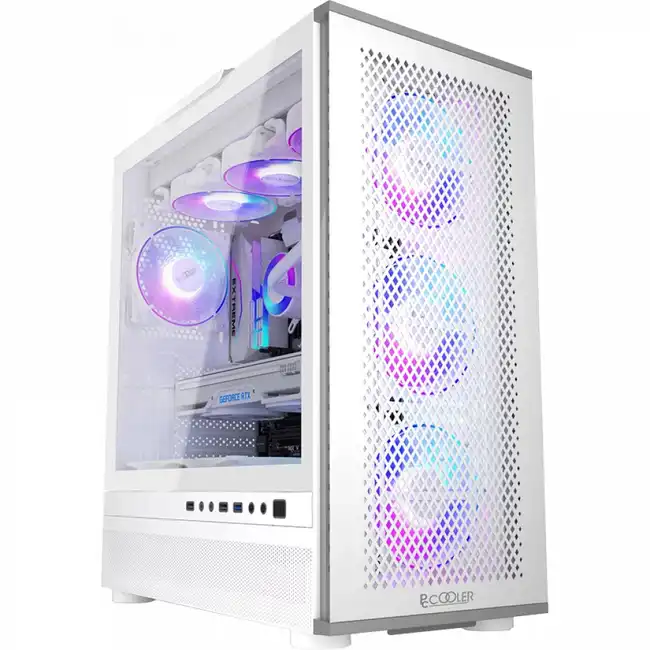 Корпус PCcooler MASTER ME200 MESH White MASTER ME200W MESH (Игровые, Midi-Tower)