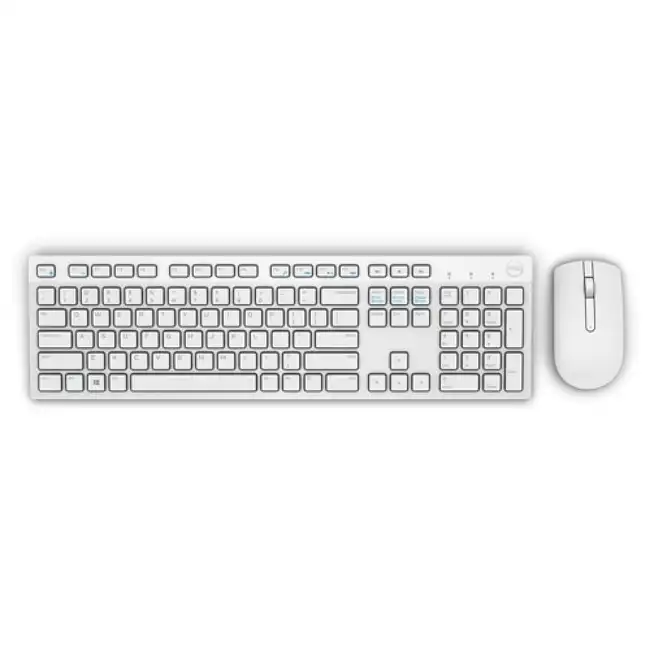 Клавиатура + мышь Dell KM636 UK (QWERTY) - White 580-ADFP