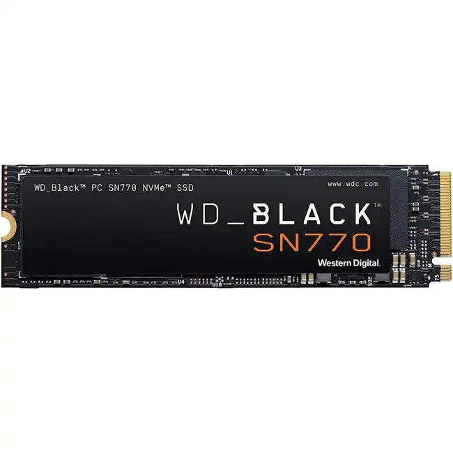 Внутренний жесткий диск Western Digital BLACK SN770 WDS100T3X0E (SSD (твердотельные), 1 ТБ, M.2, PCIe)