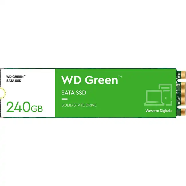 Внутренний жесткий диск Western Digital GREEN WDS240G3G0B (SSD (твердотельные), 240 ГБ, M.2, SATA)