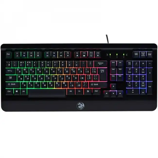 Клавиатура 2E Gaming KG320 LED USB Black Ukr 2E-KG320UB (Проводная, USB)