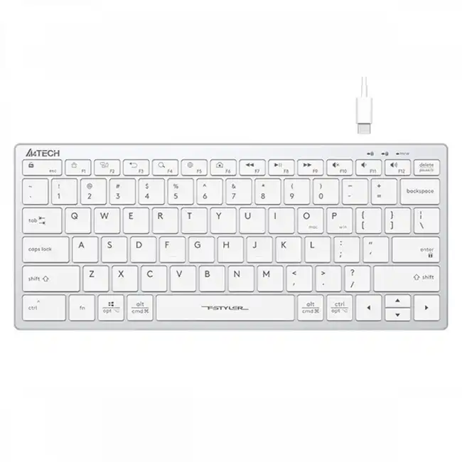 Клавиатура A4Tech Fstyler FX51 белый (Проводная, USB)