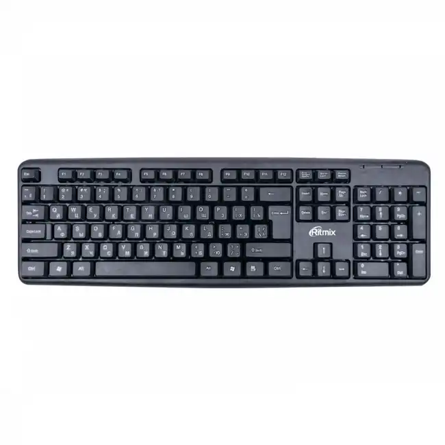 Клавиатура Ritmix RKB-103 черный 15117497 (Проводная, USB)