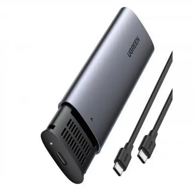 Аксессуар для жестких дисков UGREEN USB-C Female to M.2 M-Key 10G Enclosure C TO C Cable 50cm 10902