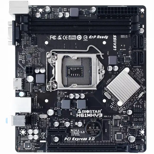 Материнская плата BIOSTAR H61MHV3 (micro-ATX, LGA 1155)