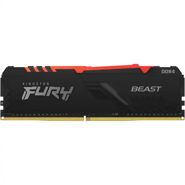 ОЗУ Kingston FURY Beast Black RGB Gaming Memory KF432C16BBA/8-SP (DIMM, DDR4, 8 Гб, 3200 МГц)
