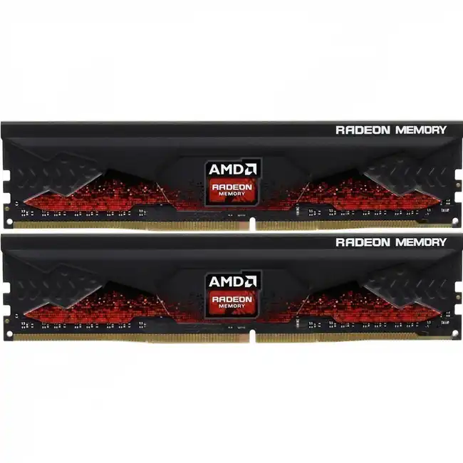 ОЗУ AMD R9 Gamers Series Black Gaming Memory R9S464G3206U2K (DIMM, DDR4, 64 Гб (2 х 32 Гб), 3200 МГц)
