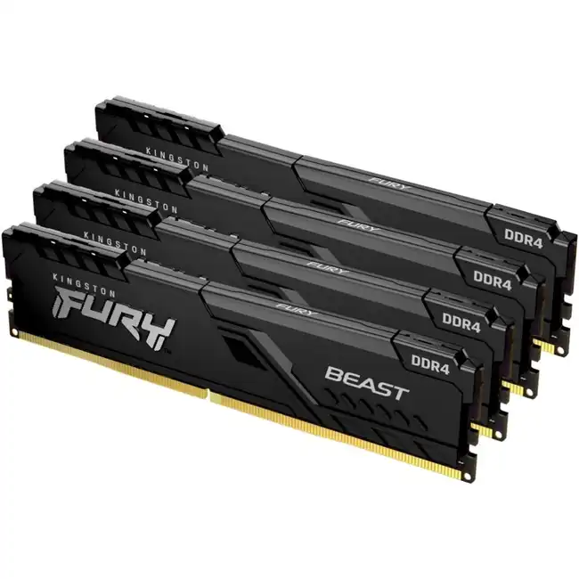 ОЗУ Kingston FURY Beast KF426C16BBK4/64 (DIMM, DDR4, 64 Гб (4 х 16 Гб), 2666 МГц)
