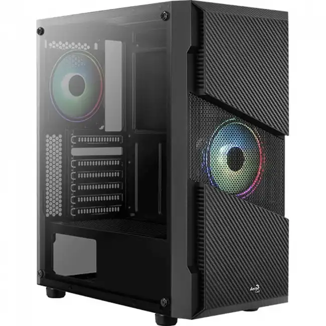 Корпус Aerocool Menace Saturn RGB MENACE SATURN RGB-G-BK-V1 (Бюджетные, Midi-Tower)