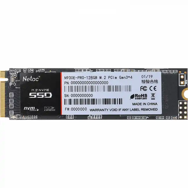 Внутренний жесткий диск Netac N930E Pro NT01N930E-128G-E4X (SSD (твердотельные), 128 ГБ, M.2)