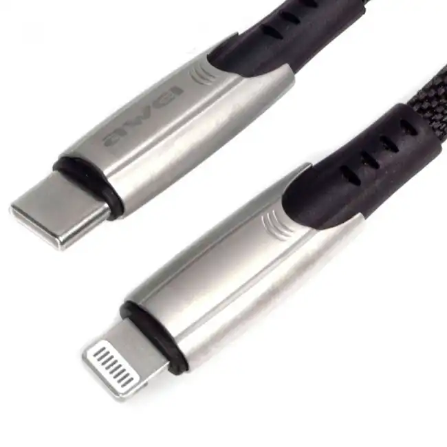 Кабель интерфейсный AWEI CL-119L (USB Type C - Lightning (8pin))