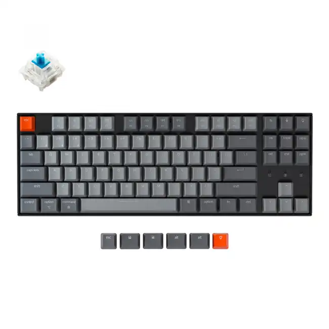 Клавиатура Keychron TKL Blue Switch White Led Gateron G pro Mechanical Wireless K8A2_Keychron (Беспроводная)