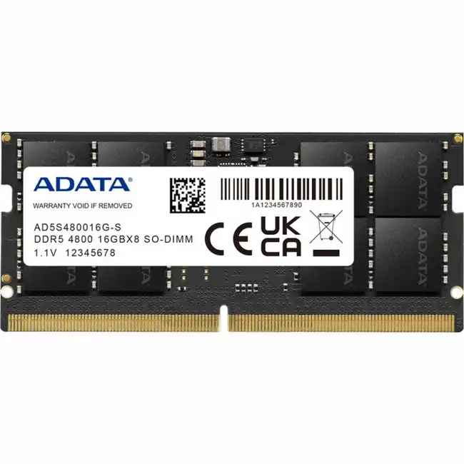 ОЗУ ADATA 32 Гб AD5S480032G-S (SO-DIMM, DDR5, 32 Гб, 4800 МГц)