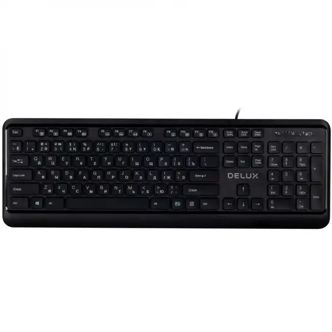Клавиатура Deluxe DLK-290UB (Проводная, USB)