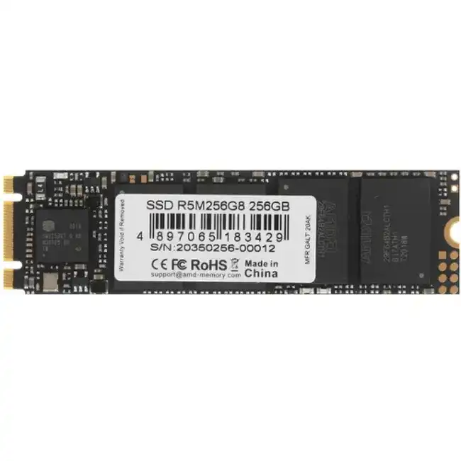 Внутренний жесткий диск AMD Radeon R5 Client SSD R5M256G8 (SSD (твердотельные), 256 ГБ, M.2, SATA)