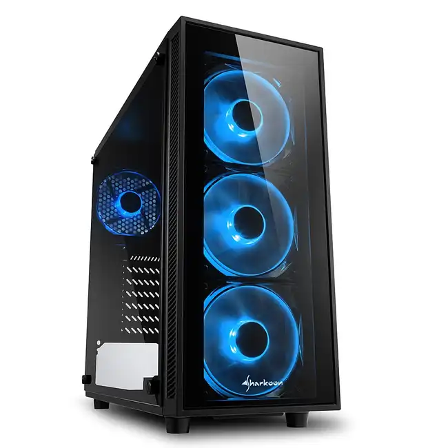 Корпус Sharkoon TG4 Blue (Игровые, Midi-Tower)