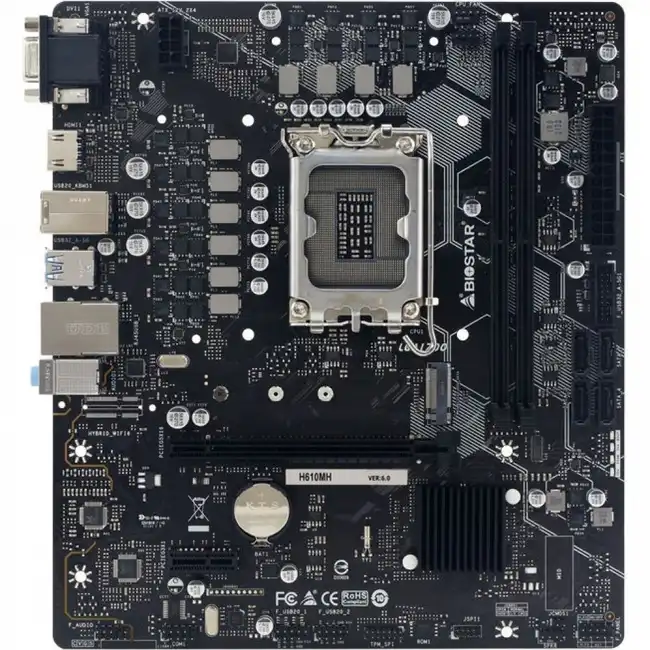 Материнская плата BIOSTAR H610MH (micro-ATX, LGA 1700)