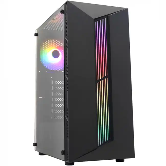Корпус 1STPLAYER Rainbow RB-5 BLACK (Игровые, Midi-Tower)