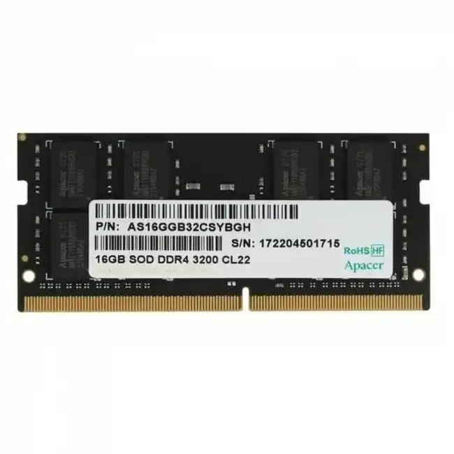 ОЗУ Apacer DDR4  16GB  3200MHz SO-DIMM AS16GGB32CSYBGH (SO-DIMM, DDR4, 16 Гб, 3200 МГц)