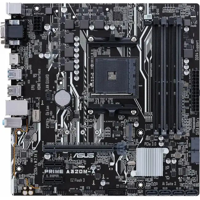 Материнская плата Asus PRIME A320M-A 90MB0VA0-M0AAY0 (micro-ATX, AMD AM4)