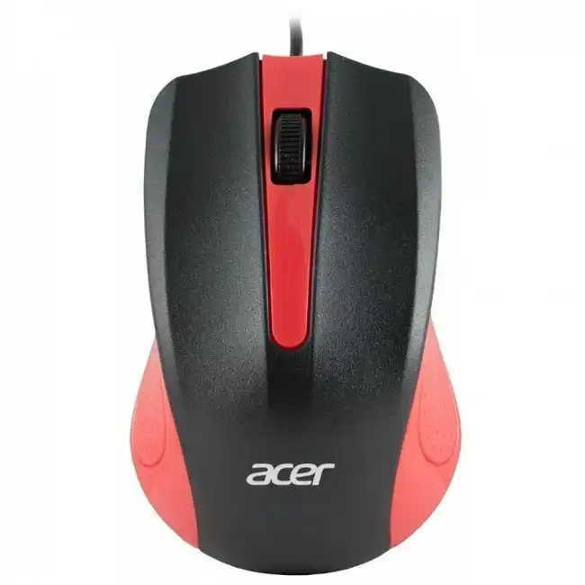 Мышь Acer OMW012 черный/красный ZL.MCEEE.003 (Бюджетная, Проводная)