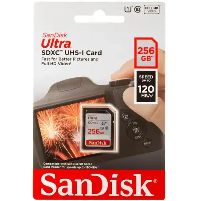 Флеш (Flash) карты SanDisk Ultra SDXC SDSDUN4-256G-GN6IN (256 ГБ)