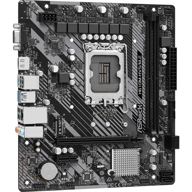 Материнская плата ASRock H610M-HVS/M2 R2.0 90-MXBJJ0-A0UAYZ (micro-ATX, LGA 1700)