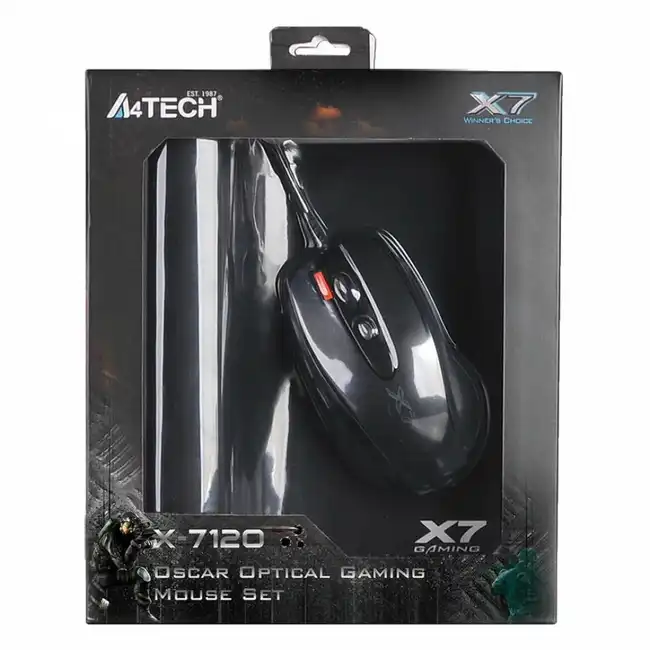 Мышь A4Tech X-7120 X-710BK+X7-200MP (Игровая, Проводная)