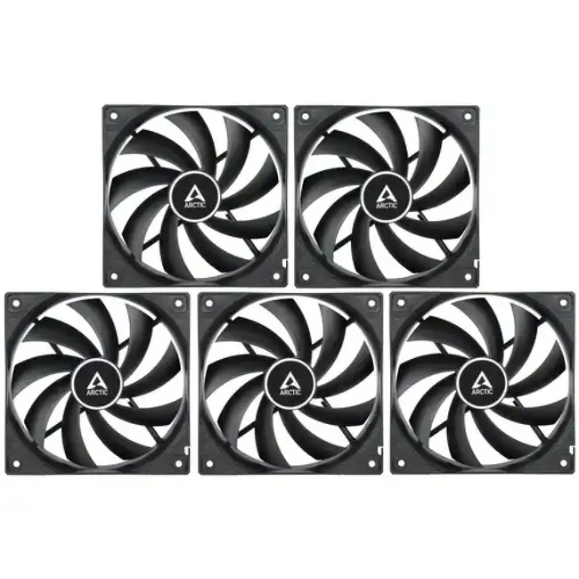 Охлаждение ARCTIC Cooling F12 PWM PST Value Pack (Black) (5pc) [ACFAN00250A] (Для системного блока)