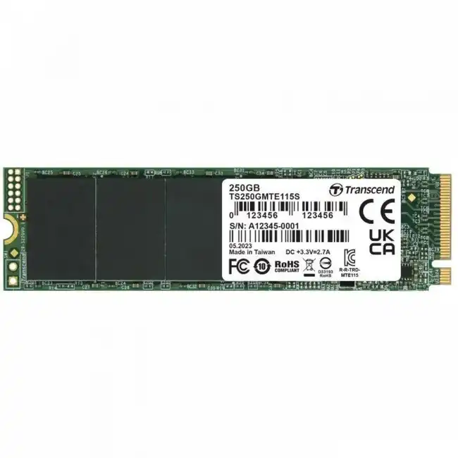 Внутренний жесткий диск Transcend MTE115S TS250GMTE115S (SSD (твердотельные), 250 ГБ, M.2, PCIe)