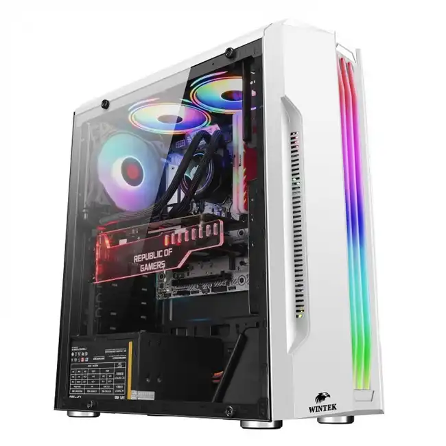 Корпус Wintek FLAME D525-W TG (Игровые, Midi-Tower)