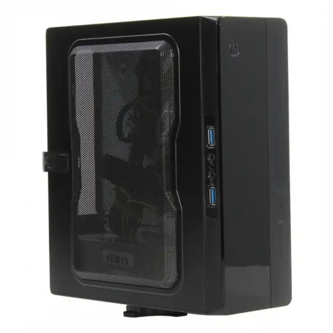 Корпус Powerman EQ101BK 6117414 (Бюджетные, Slim-Desktop)