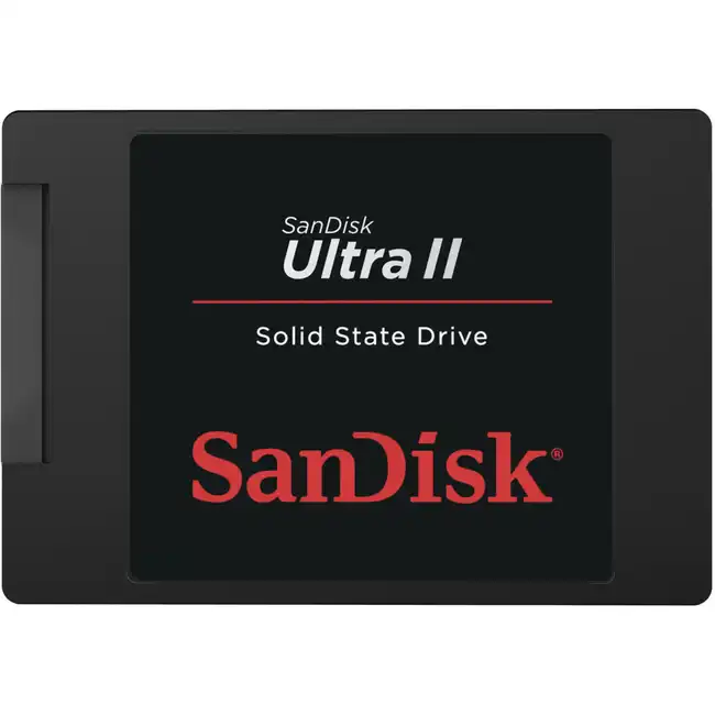 Внутренний жесткий диск SanDisk Ultra II SDSSDHII-240G-G25 (SSD (твердотельные), 240 ГБ, 2.5 дюйма, SATA)