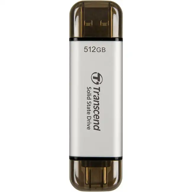 Внешний жесткий диск Transcend ESD310S Silver TS512GESD310S (512 Гб)