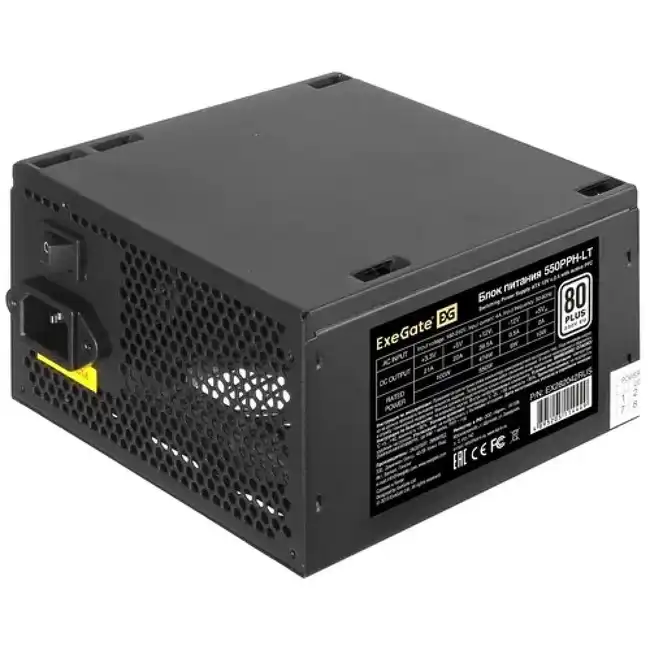 Блок питания ExeGate 80 PLUS 550PPH LT S OEM EX282042RUS-OEM-S (550 Вт)