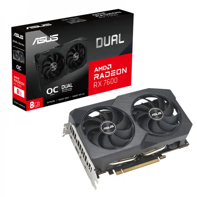 Видеокарта Asus Dual Radeon™ RX 7600 V2 OC 90YV0IH2-M0NA00 (8 ГБ)