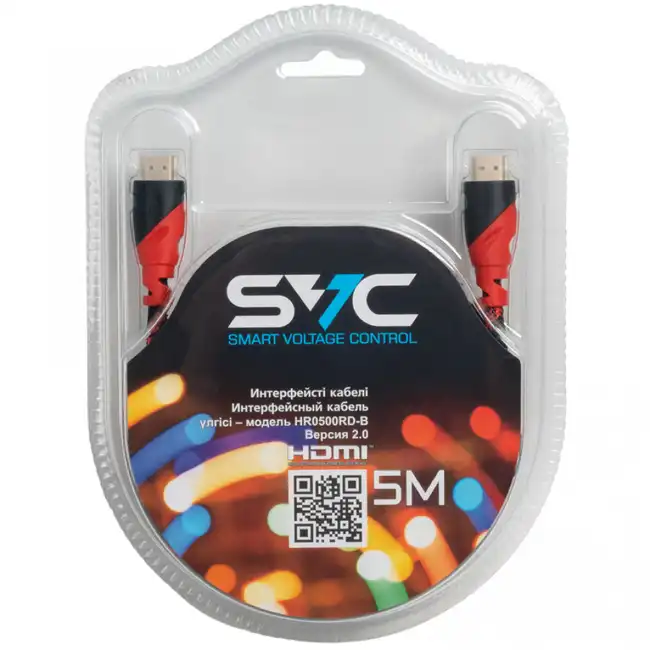 Кабель интерфейсный SVC HR0500RD-B (HDMI - HDMI)