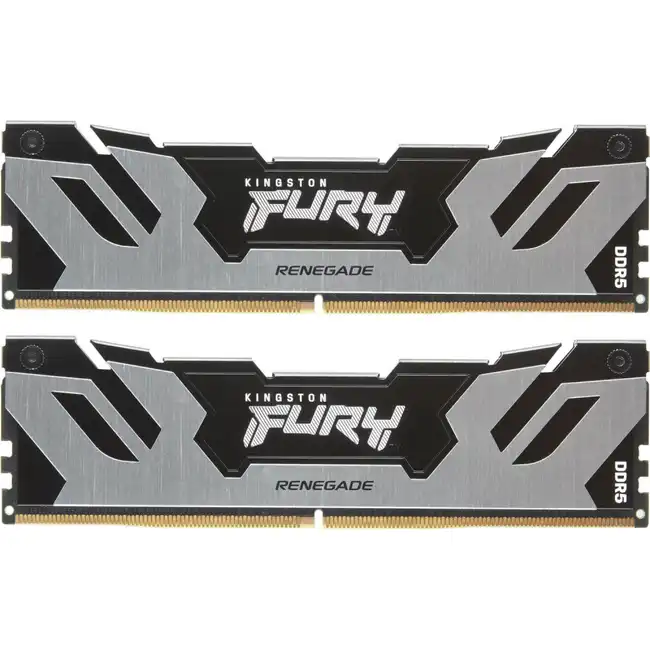 ОЗУ Kingston FURY Renegade Silver KF564C32RSK2-64 (DIMM, DDR5, 64 Гб (2 х 32 Гб), 6400 МГц)