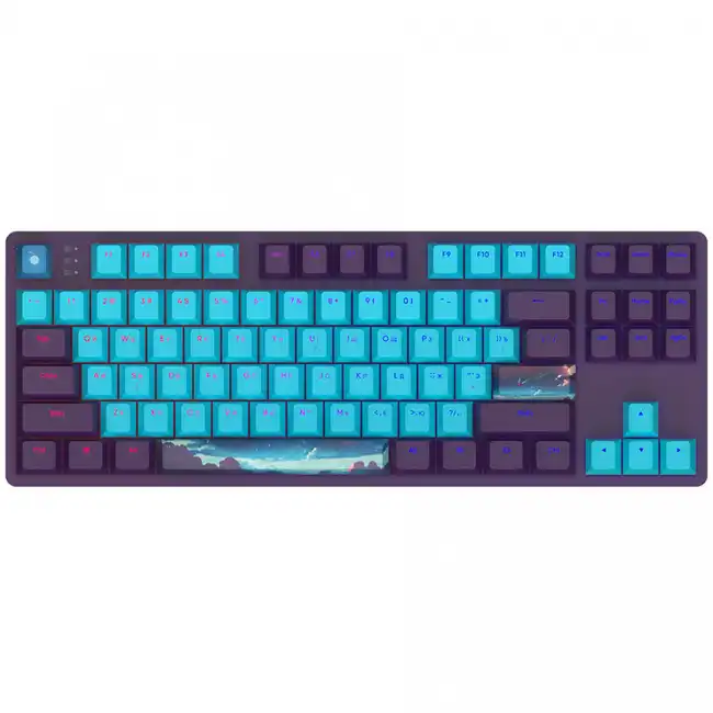 Клавиатура Dark Project DPO 87 Night Sky Violet DPO87_GSH_NSKY_ANSI_UA (Проводная, USB)