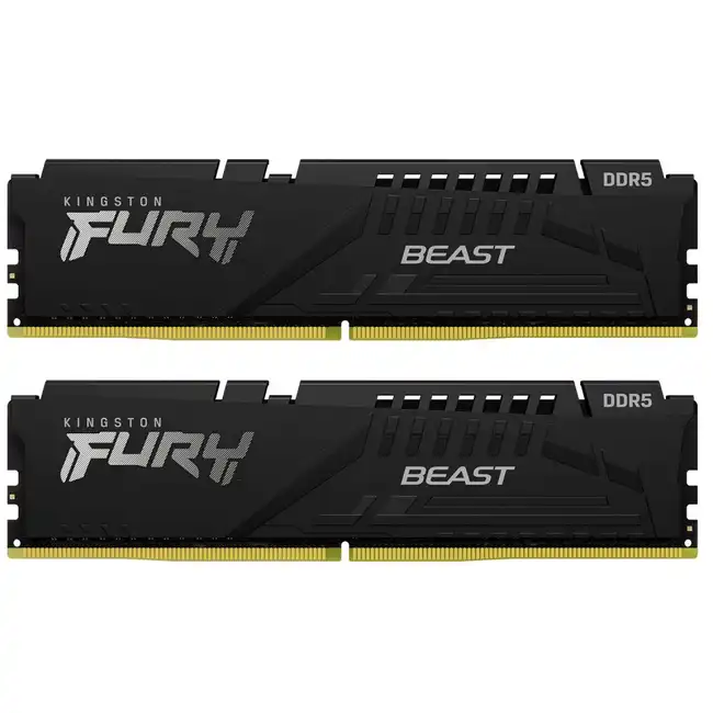 ОЗУ Kingston FURY Beast Black KF560C30BBEK2-32 (DIMM, DDR5, 32 Гб (2 х 16 Гб), 6000 МГц)