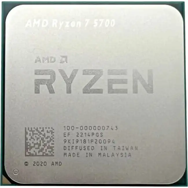 Процессор AMD Ryzen 7 5700 100-000000743 (8, 3.7 ГГц, 20 МБ, TRAY)