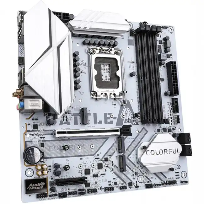Материнская плата Colorful BATTLE-AX B760M-WHITE WIFI V20 (micro-ATX, LGA 1700)