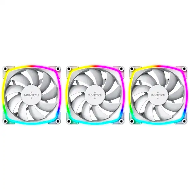 Охлаждение Montech AX120 ARGB 120х120x25 белый AX120 PWM WHITE 3 IN 1 (Для системного блока)