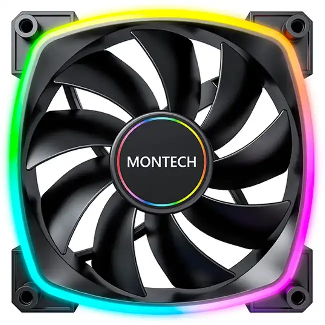 Охлаждение Montech AX140 ARGB 140х140x25 черный AX140 PWM BLACK (Для системного блока)