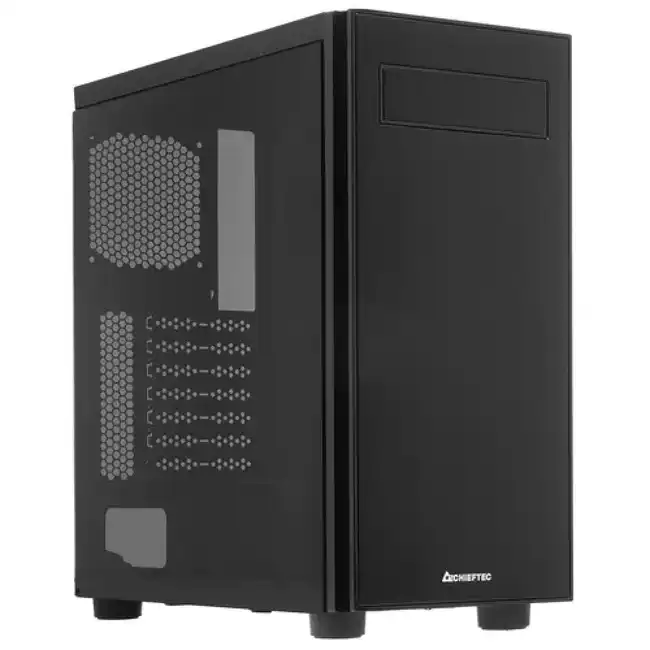 Корпус Chieftec Hawk черный AL-02B-TG-OP (Игровые, Midi-Tower)