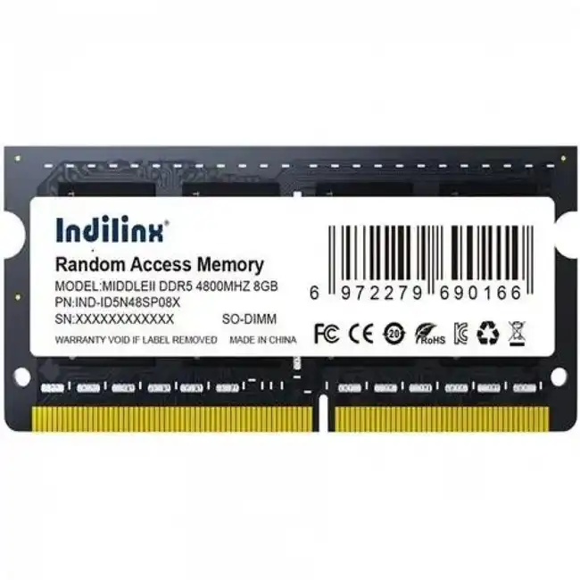 ОЗУ Indilinx IND-ID5N48SP08X (SO-DIMM, DDR5, 8 Гб, 4800 МГц)