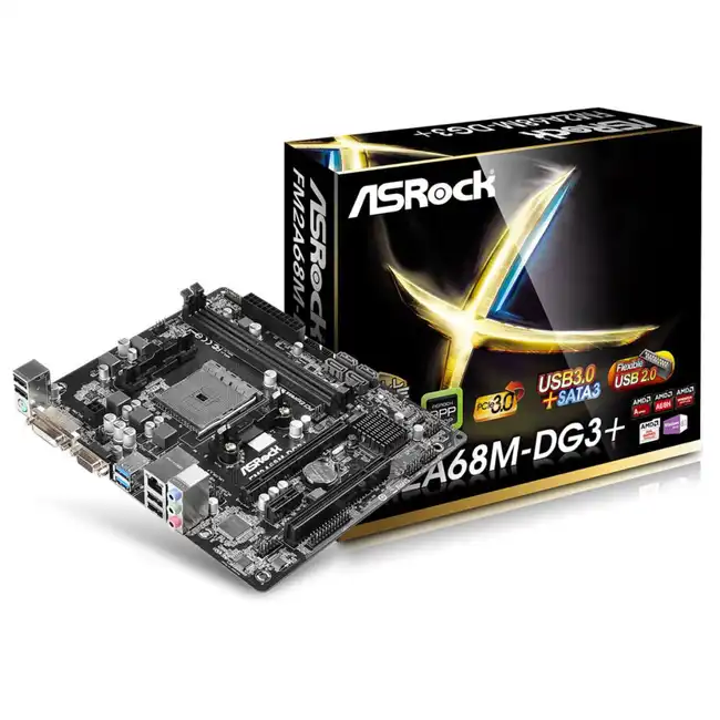 Материнская плата ASRock FM2A68M-DG3+ 90-MXGWQ0-A0UAY7