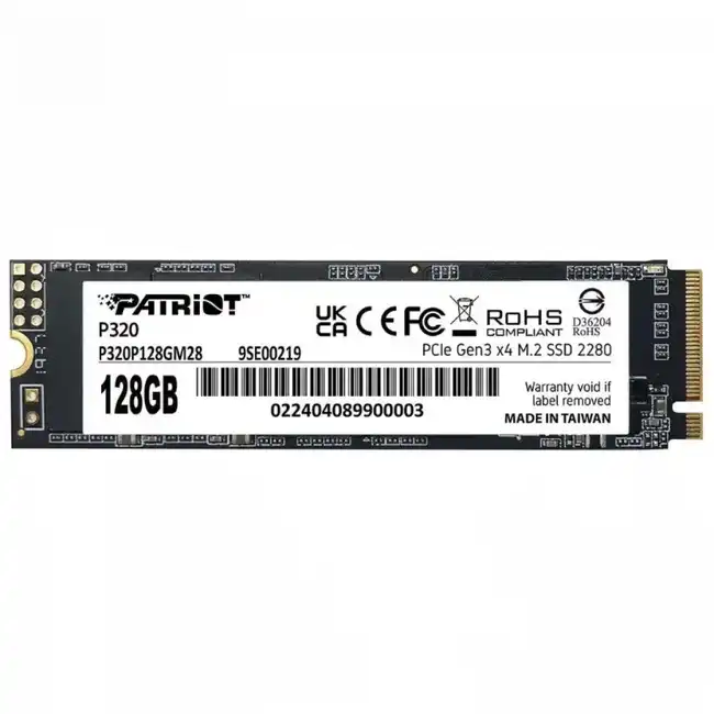 Внутренний жесткий диск Patriot 128GB P320 P320P128GM28 (SSD (твердотельные), 120 ГБ, M.2, PCIe)