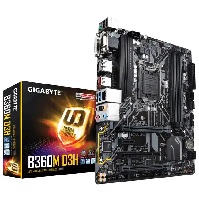 Материнская плата Gigabyte B360M D3H (rev. 1.0) (micro-ATX, LGA 1151)